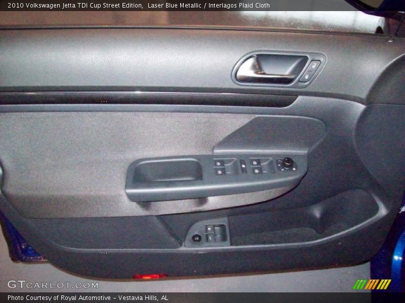 Laser Blue Metallic / Interlagos Plaid Cloth 2010 Volkswagen Jetta TDI Cup Street Edition