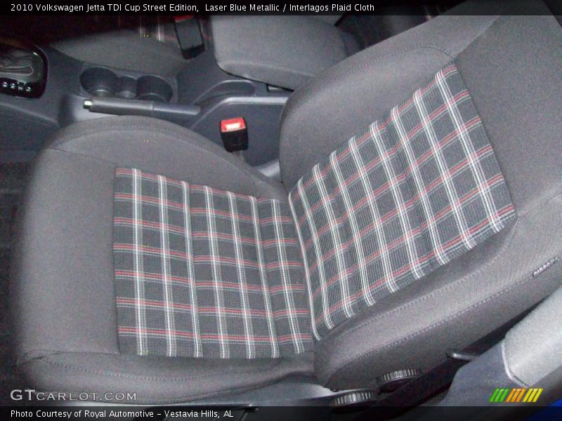 Laser Blue Metallic / Interlagos Plaid Cloth 2010 Volkswagen Jetta TDI Cup Street Edition