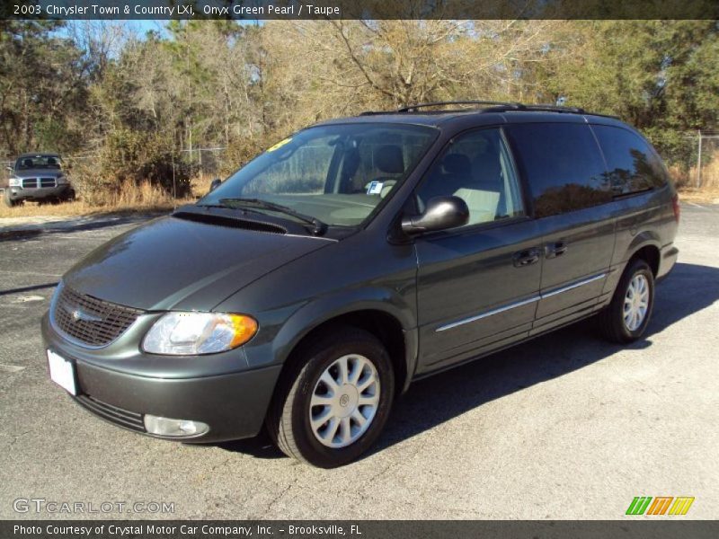 Onyx Green Pearl / Taupe 2003 Chrysler Town & Country LXi