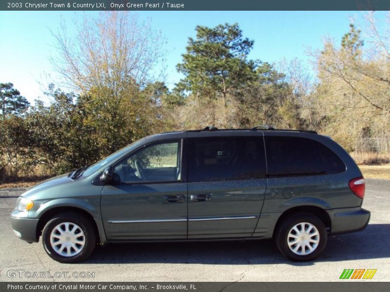 Onyx Green Pearl / Taupe 2003 Chrysler Town & Country LXi