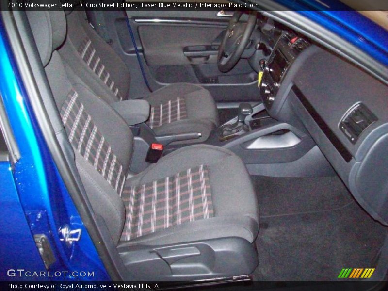 Laser Blue Metallic / Interlagos Plaid Cloth 2010 Volkswagen Jetta TDI Cup Street Edition