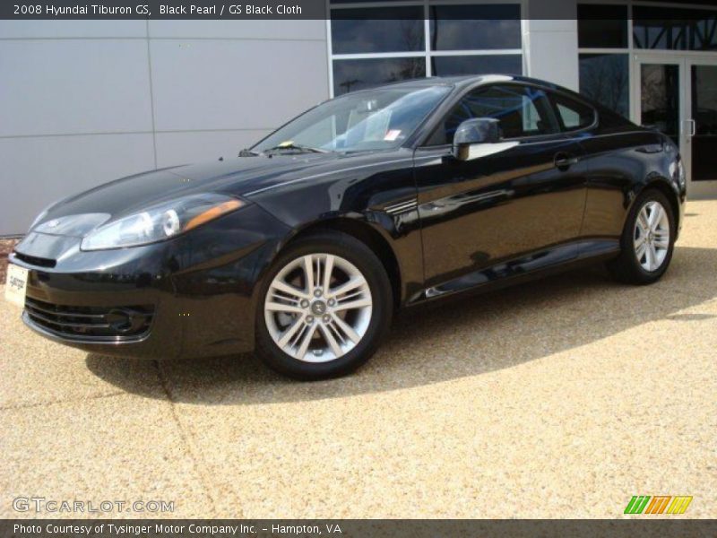 Black Pearl / GS Black Cloth 2008 Hyundai Tiburon GS