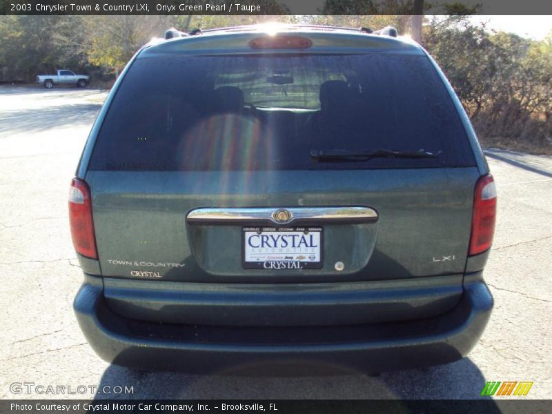 Onyx Green Pearl / Taupe 2003 Chrysler Town & Country LXi