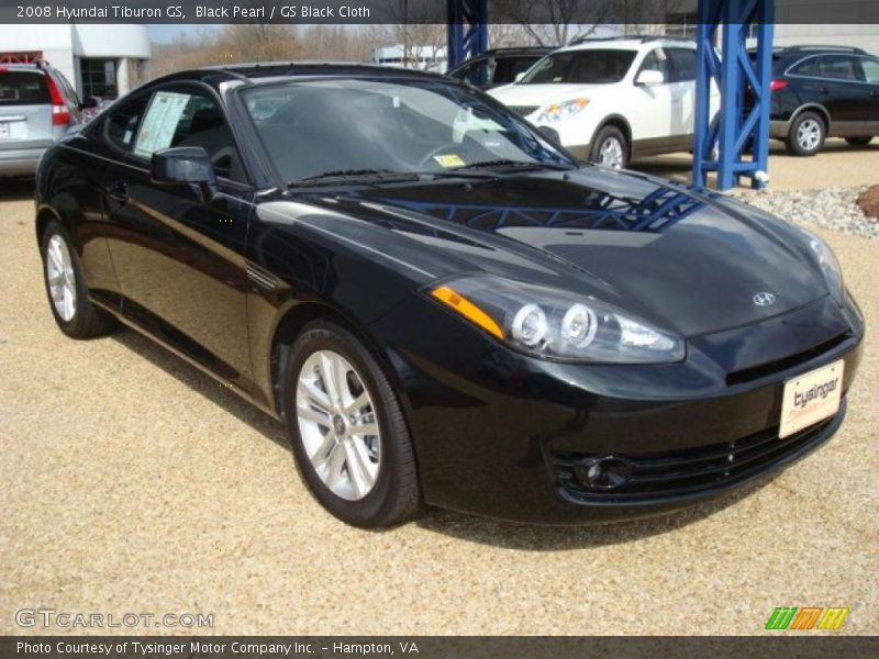 Black Pearl / GS Black Cloth 2008 Hyundai Tiburon GS