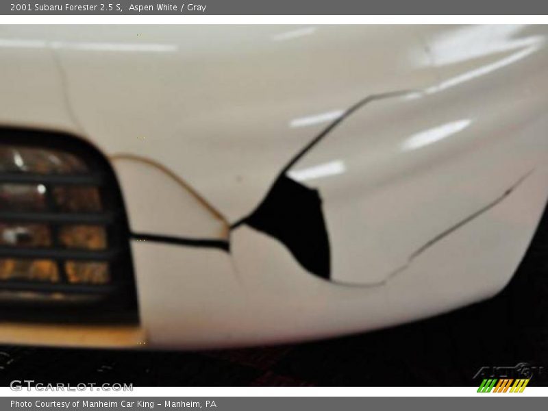 Aspen White / Gray 2001 Subaru Forester 2.5 S