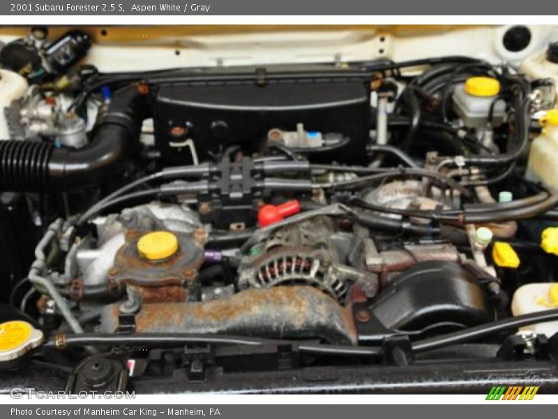 Aspen White / Gray 2001 Subaru Forester 2.5 S