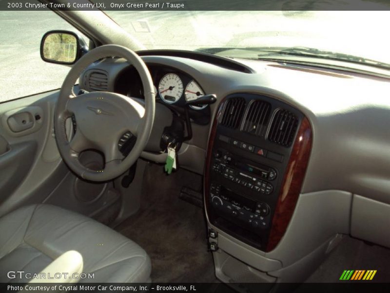 Onyx Green Pearl / Taupe 2003 Chrysler Town & Country LXi