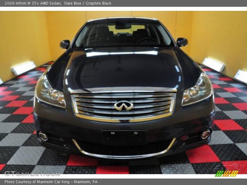 Slate Blue / Graphite Black 2009 Infiniti M 35x AWD Sedan