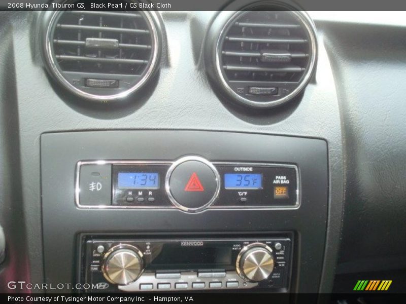 Black Pearl / GS Black Cloth 2008 Hyundai Tiburon GS