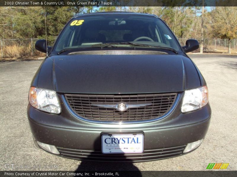 Onyx Green Pearl / Taupe 2003 Chrysler Town & Country LXi