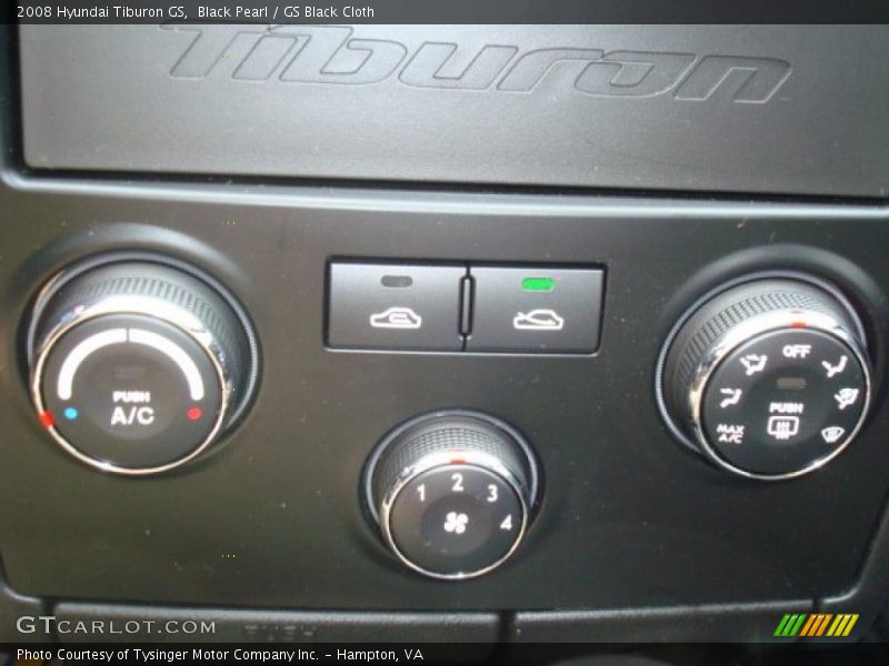 Black Pearl / GS Black Cloth 2008 Hyundai Tiburon GS