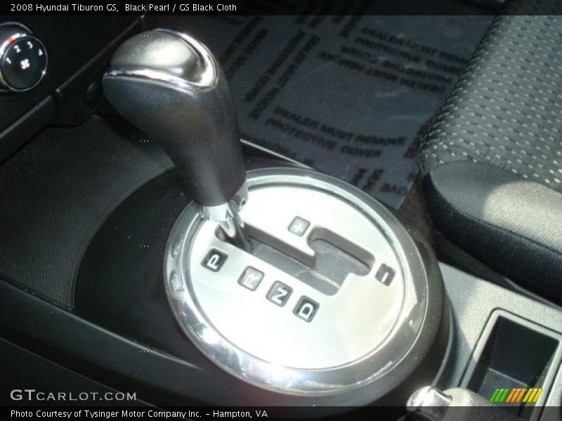 Black Pearl / GS Black Cloth 2008 Hyundai Tiburon GS