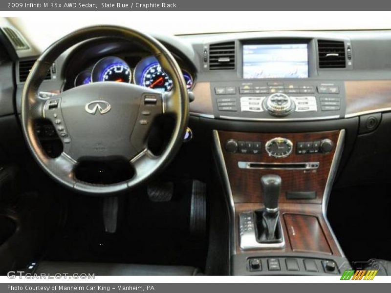Slate Blue / Graphite Black 2009 Infiniti M 35x AWD Sedan