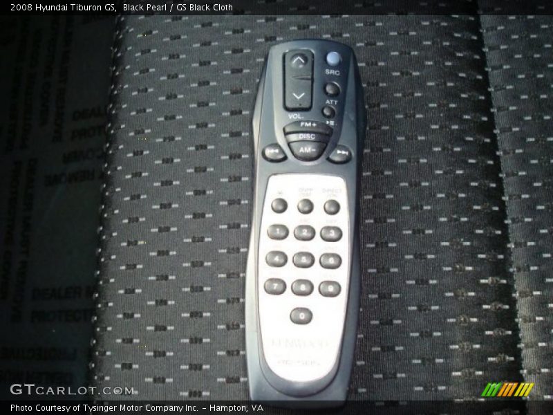 Black Pearl / GS Black Cloth 2008 Hyundai Tiburon GS