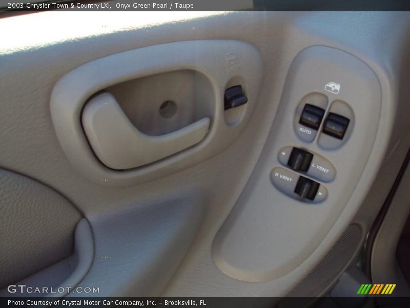 Onyx Green Pearl / Taupe 2003 Chrysler Town & Country LXi