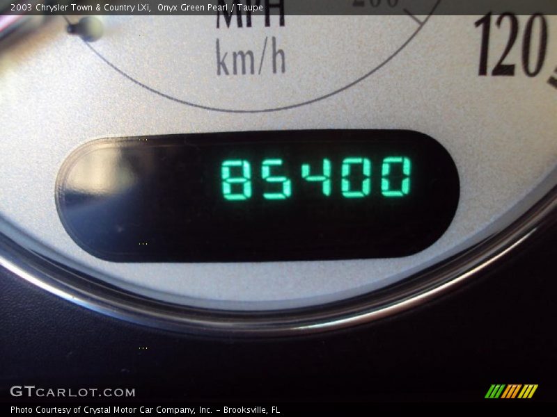 Onyx Green Pearl / Taupe 2003 Chrysler Town & Country LXi