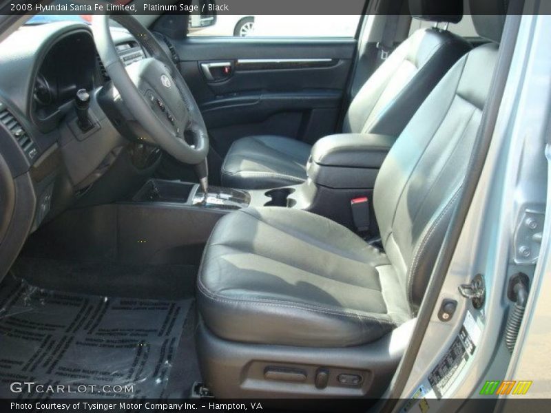 Platinum Sage / Black 2008 Hyundai Santa Fe Limited