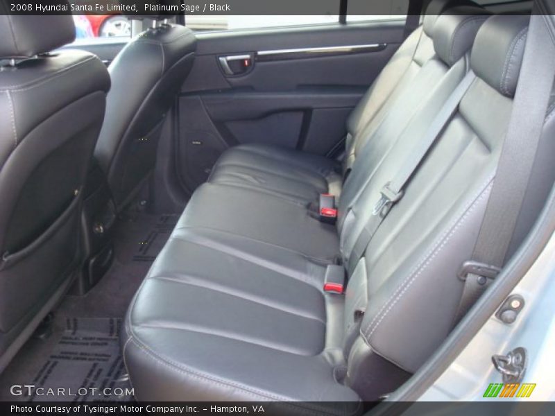 Platinum Sage / Black 2008 Hyundai Santa Fe Limited