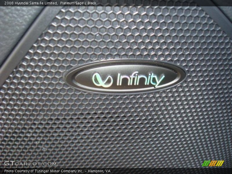Platinum Sage / Black 2008 Hyundai Santa Fe Limited