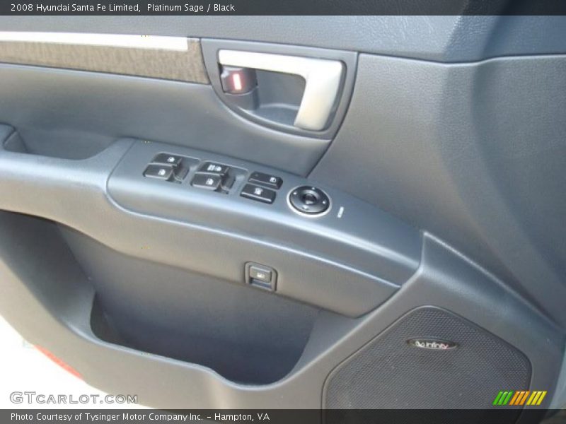 Platinum Sage / Black 2008 Hyundai Santa Fe Limited
