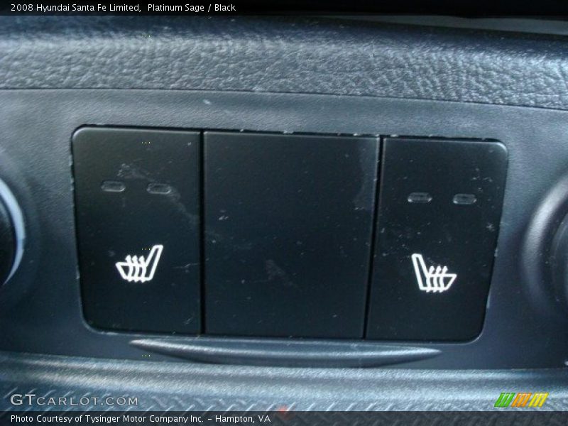 Platinum Sage / Black 2008 Hyundai Santa Fe Limited