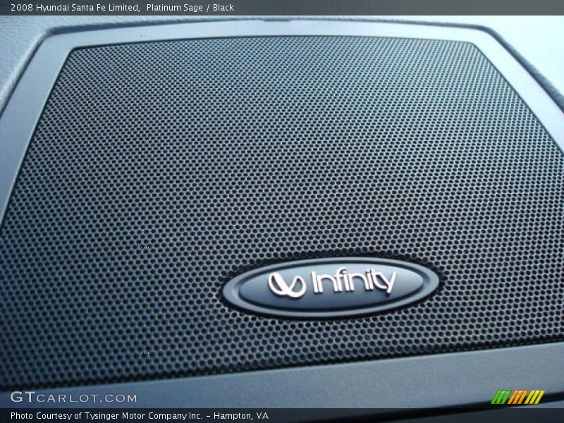 Platinum Sage / Black 2008 Hyundai Santa Fe Limited