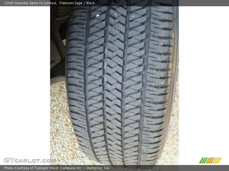 Platinum Sage / Black 2008 Hyundai Santa Fe Limited