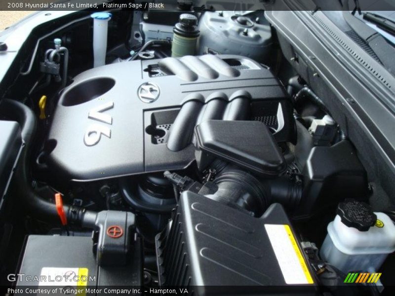 Platinum Sage / Black 2008 Hyundai Santa Fe Limited