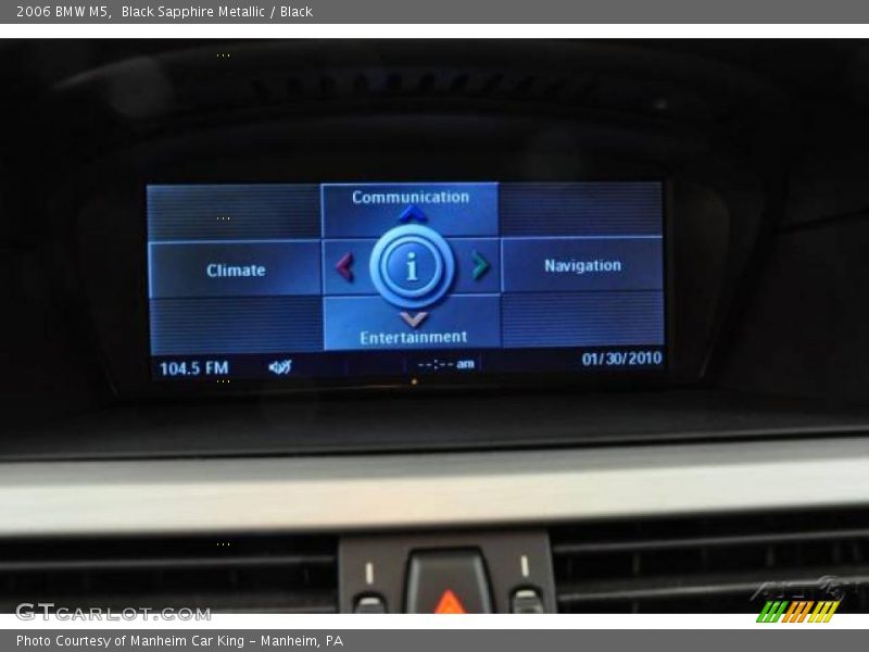 Black Sapphire Metallic / Black 2006 BMW M5