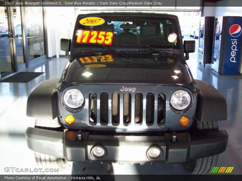 Steel Blue Metallic / Dark Slate Gray/Medium Slate Gray 2007 Jeep Wrangler Unlimited X