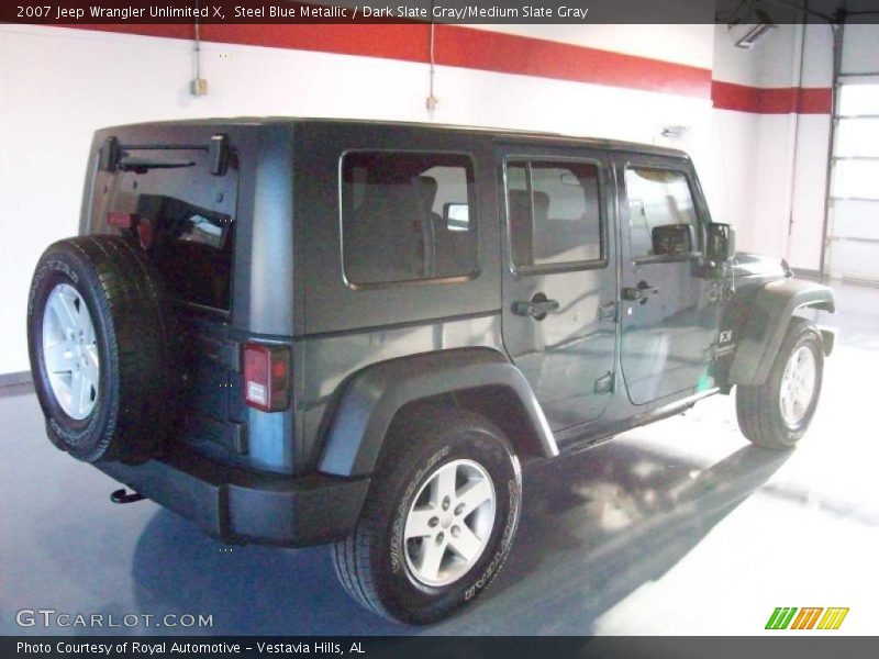 Steel Blue Metallic / Dark Slate Gray/Medium Slate Gray 2007 Jeep Wrangler Unlimited X