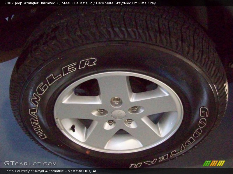 Steel Blue Metallic / Dark Slate Gray/Medium Slate Gray 2007 Jeep Wrangler Unlimited X