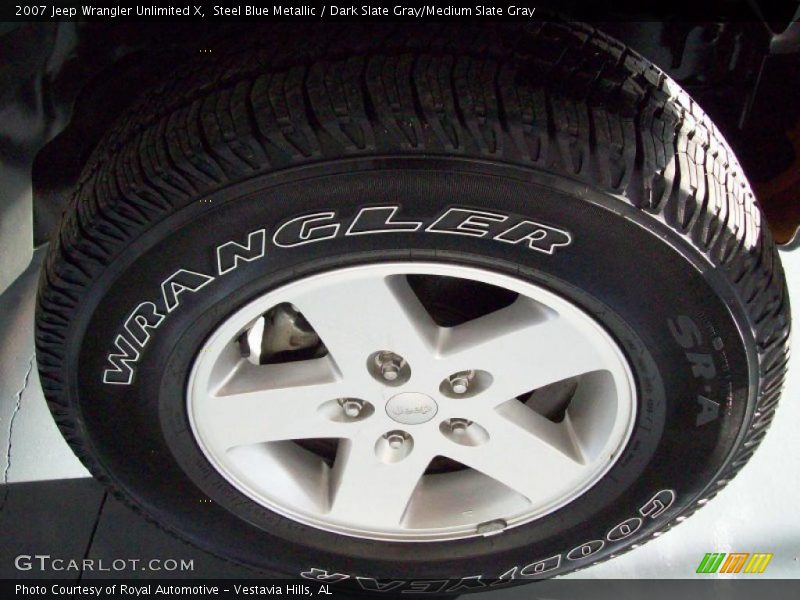 Steel Blue Metallic / Dark Slate Gray/Medium Slate Gray 2007 Jeep Wrangler Unlimited X