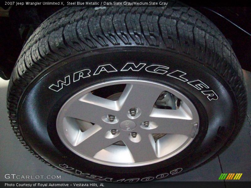 Steel Blue Metallic / Dark Slate Gray/Medium Slate Gray 2007 Jeep Wrangler Unlimited X