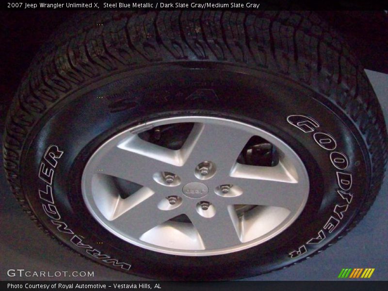 Steel Blue Metallic / Dark Slate Gray/Medium Slate Gray 2007 Jeep Wrangler Unlimited X