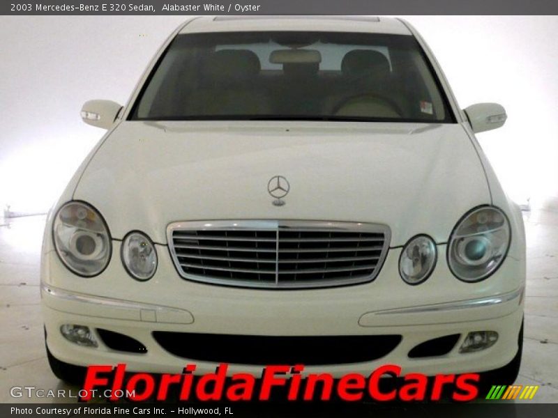 Alabaster White / Oyster 2003 Mercedes-Benz E 320 Sedan