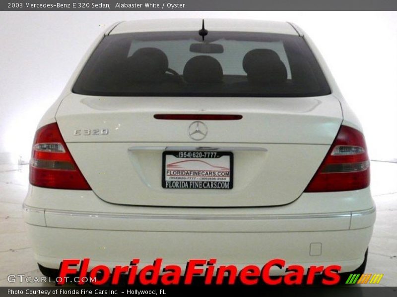Alabaster White / Oyster 2003 Mercedes-Benz E 320 Sedan
