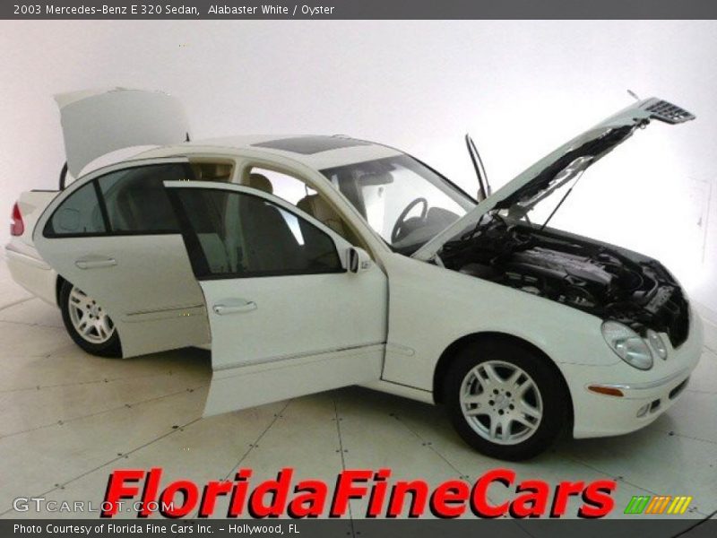 Alabaster White / Oyster 2003 Mercedes-Benz E 320 Sedan