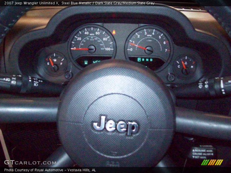 Steel Blue Metallic / Dark Slate Gray/Medium Slate Gray 2007 Jeep Wrangler Unlimited X
