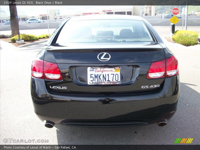 Black Onyx / Black 2006 Lexus GS 430