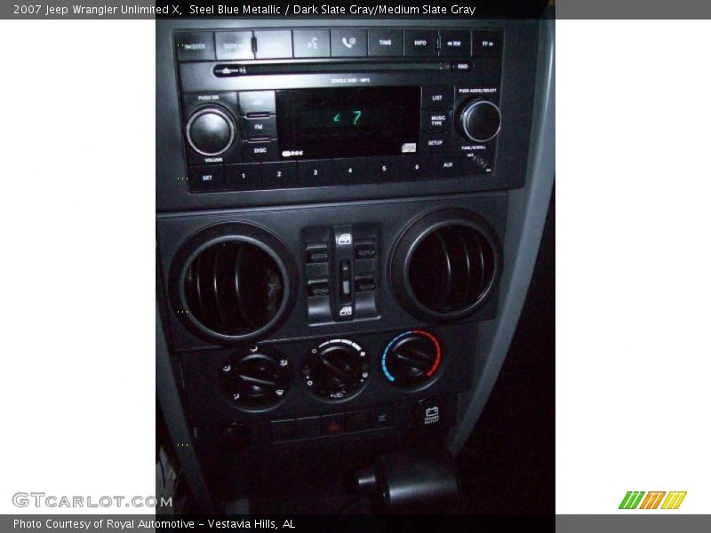 Steel Blue Metallic / Dark Slate Gray/Medium Slate Gray 2007 Jeep Wrangler Unlimited X