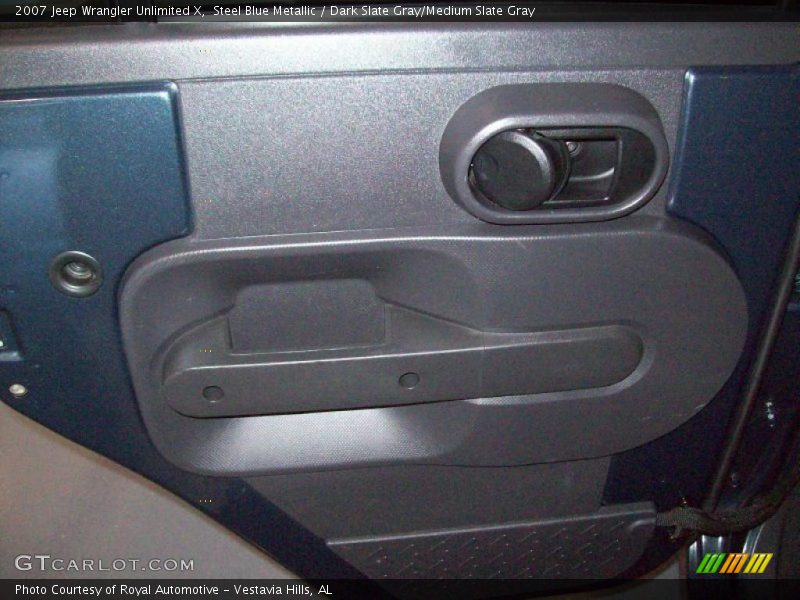 Steel Blue Metallic / Dark Slate Gray/Medium Slate Gray 2007 Jeep Wrangler Unlimited X