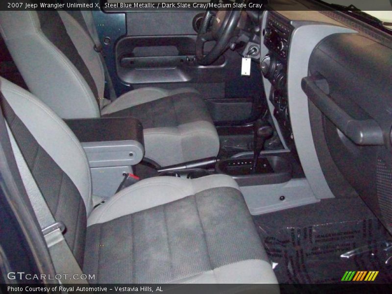 Steel Blue Metallic / Dark Slate Gray/Medium Slate Gray 2007 Jeep Wrangler Unlimited X