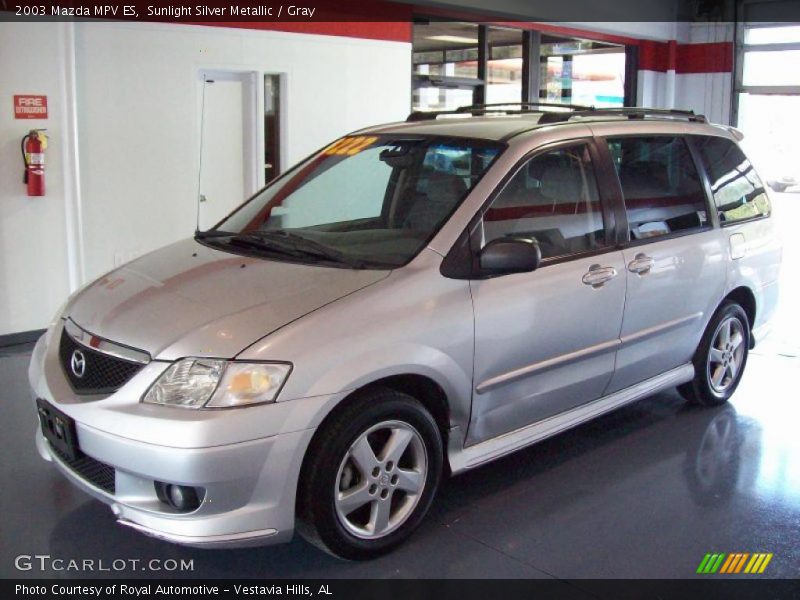 Sunlight Silver Metallic / Gray 2003 Mazda MPV ES
