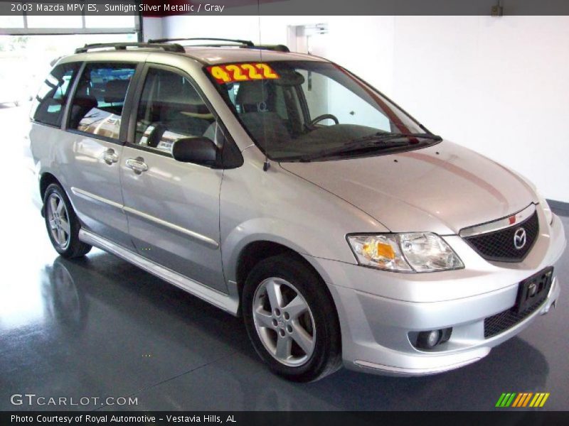 Sunlight Silver Metallic / Gray 2003 Mazda MPV ES