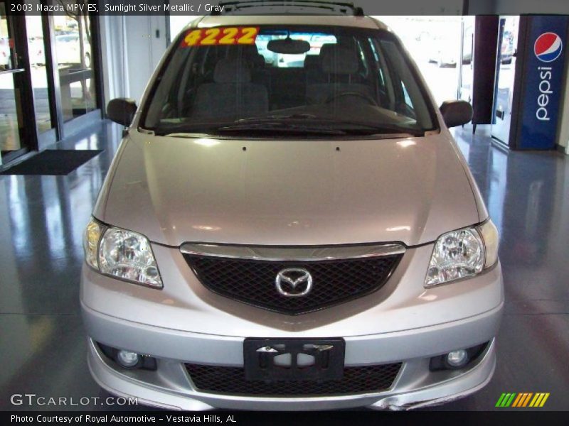 Sunlight Silver Metallic / Gray 2003 Mazda MPV ES