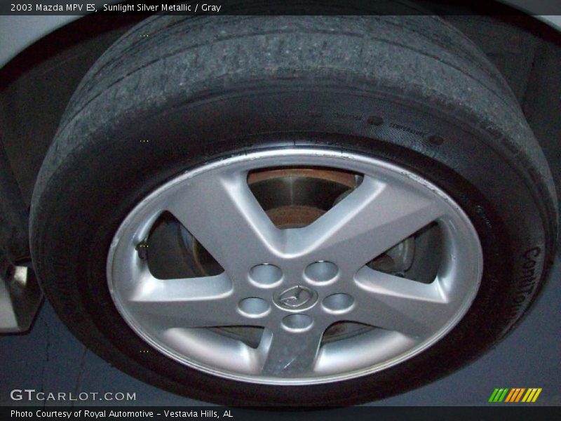 Sunlight Silver Metallic / Gray 2003 Mazda MPV ES