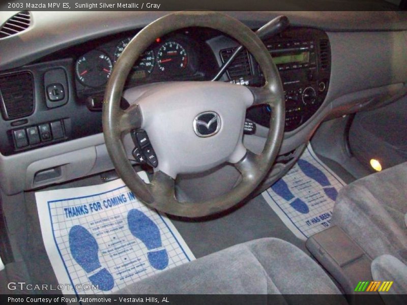 Sunlight Silver Metallic / Gray 2003 Mazda MPV ES
