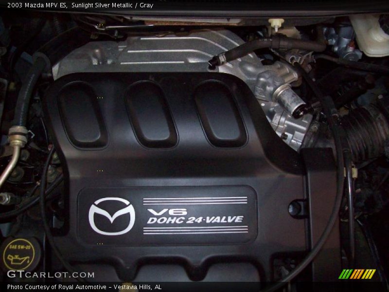Sunlight Silver Metallic / Gray 2003 Mazda MPV ES