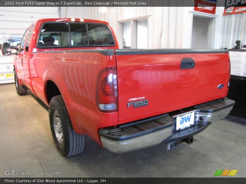 Red Clearcoat / Medium Flint Grey 2003 Ford F250 Super Duty XLT SuperCab